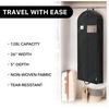 image:imageSimple Houseware 60 Travel Garment Bag 4 Gusset Lightweight Gray 3 Pack60Inch  3Pack  Black
