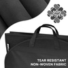 image:imageSimple Houseware 60 Travel Garment Bag 4 Gusset Lightweight Gray 3 Pack60Inch  3Pack  Black
