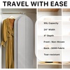 image:imageSimple Houseware 60 Travel Garment Bag 4 Gusset Lightweight Gray 3 Pack60Inch  3Pack  Gray