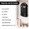 image:imageSimple Houseware 60 Travel Garment Bag with Pockets Heavy Duty Suit Bag43Inch Long w Pocket  Single