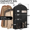 image:imageSimple Houseware 60 Travel Garment Bag with Pockets Heavy Duty Suit Bag43Inch Long w Pocket  Single