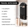 image:imageSimple Houseware 60 Travel Garment Bag with Pockets Heavy Duty Suit Bag54Inch Long w Pocket  Single