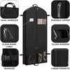 image:imageSimple Houseware 60 Travel Garment Bag with Pockets Heavy Duty Suit Bag60Inch Long w Pocket  Single