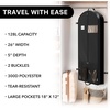 image:imageSimple Houseware 60 Travel Garment Bag with Pockets Heavy Duty Suit Bag60Inch Long w Pocket  Single