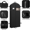 image:imageSimple Houseware 60 Travel Garment Bag with Pockets Heavy Duty Suit Bag60Inch Long wo Pocket  2Pack