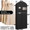 image:imageSimple Houseware 60 Travel Garment Bag with Pockets Heavy Duty Suit Bag60Inch Long wo Pocket  2Pack