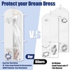 image:imageSimple Houseware 60 Travel Garment Bag with Pockets Heavy Duty Suit Bag70Inch Long w Pocket  Single