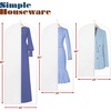 image:imageSimple Houseware 65Inch Clear Garment Bags with Zipper for Gowns 2 Pack10 Pack  40  50  60
