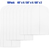 image:imageSimple Houseware 65Inch Clear Garment Bags with Zipper for Gowns 2 Pack10 Pack  40  50  60