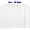 image:imageSimple Houseware 65Inch Clear Garment Bags with Zipper for Gowns 2 Pack10 Pack  55