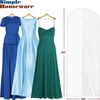 image:imageSimple Houseware 65Inch Clear Garment Bags with Zipper for Gowns 2 Pack2 Pack  65
