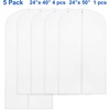 image:imageSimple Houseware 65Inch Clear Garment Bags with Zipper for Gowns 2 Pack5 Pack  40 50