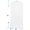 image:imageSimple Houseware 65Inch Clear Garment Bags with Zipper for Gowns 2 Pack6 Pack  50