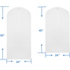 image:imageSimple Houseware 65Inch Clear Garment Bags with Zipper for Gowns 2 Pack7 Pack  40 50