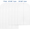 image:imageSimple Houseware 65Inch Clear Garment Bags with Zipper for Gowns 2 Pack7 Pack  40 50
