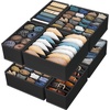 image:imageSimple Houseware Closet Underwear Organizer Drawer Divider Assorted 7 pcsBlack