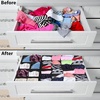 image:imageSimple Houseware Closet Underwear Organizer Drawer Divider Assorted 7 pcsBlack