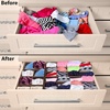 image:imageSimple Houseware Closet Underwear Organizer Drawer Divider Assorted 7 pcsBrown