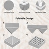 image:imageSimple Houseware Closet Underwear Organizer Drawer Divider Assorted 7 pcsGray