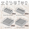 image:imageSimple Houseware Closet Underwear Organizer Drawer Divider Assorted 7 pcsGray
