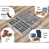 image:imageSimple Houseware Closet Underwear Organizer Drawer Divider Assorted 7 pcsGray