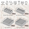 image:imageSimple Houseware Closet Underwear Organizer Drawer Divider Assorted 7 pcsGray