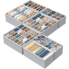 image:imageSimple Houseware Closet Underwear Organizer Drawer Divider Assorted 7 pcsGray