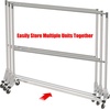 image:imageSimple Houseware Commercial Grade ZBase Double Rod Garment Rack Silver