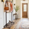 image:imageSimple Houseware Double Rod Clothing Garment Rack wBottom Shelves BronzeBronze