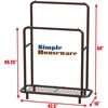 image:imageSimple Houseware Double Rod Clothing Garment Rack wBottom Shelves BronzeBronze