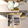 image:imageSimple Houseware Foldable Drawer Organizer Stocking Bin Set of 12 GrayBeige