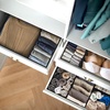 image:imageSimple Houseware Foldable Drawer Organizer Stocking Bin Set of 12 GrayBlack