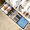 image:imageSimple Houseware Foldable Drawer Organizer Stocking Bin Set of 12 GrayBlack