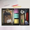 image:imageSimple Houseware Foldable Drawer Organizer Stocking Bin Set of 12 GrayBlack