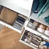 image:imageSimple Houseware Foldable Drawer Organizer Stocking Bin Set of 12 GrayBrown