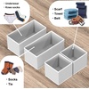 image:imageSimple Houseware Foldable Drawer Organizer Stocking Bin Set of 12 GrayGray