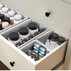 image:imageSimple Houseware Foldable Drawer Organizer Stocking Bin Set of 12 GrayGray