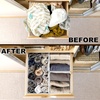 image:imageSimple Houseware Foldable Drawer Organizer Stocking Bin Set of 12 GrayGray