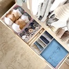 image:imageSimple Houseware Foldable Drawer Organizer Stocking Bin Set of 12 GrayPink