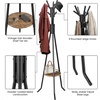 image:imageSimple Houseware Freestanding Coat Rack with Shelf 9 hooks WhiteBlack