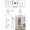 image:imageSimple Houseware Freestanding Coat Rack with Shelf 9 hooks WhiteBlack
