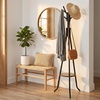 image:imageSimple Houseware Freestanding Coat Rack with Shelf 9 hooks WhiteBlack