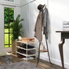 image:imageSimple Houseware Freestanding Coat Rack with Shelf 9 hooks WhiteBlack
