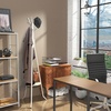 image:imageSimple Houseware Freestanding Coat Rack with Shelf 9 hooks WhiteWhite