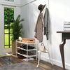 image:imageSimple Houseware Freestanding Coat Rack with Shelf 9 hooks WhiteWhite