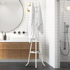 image:imageSimple Houseware Freestanding Coat Rack with Shelf 9 hooks WhiteWhite