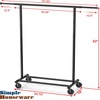 image:imageSimple Houseware Heavy Duty Clothing Garment Rack ChromeBlack