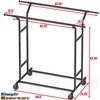 image:imageSimple Houseware Heavy Duty Double Rail Clothing Garment Rack ChromeBlack
