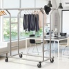 image:imageSimple Houseware Heavy Duty Double Rail Clothing Garment Rack ChromeChrome