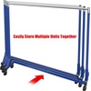 image:imageSimple Houseware Industrial Grade ZBase Garment Rack 63 W500Lb BlackBlue